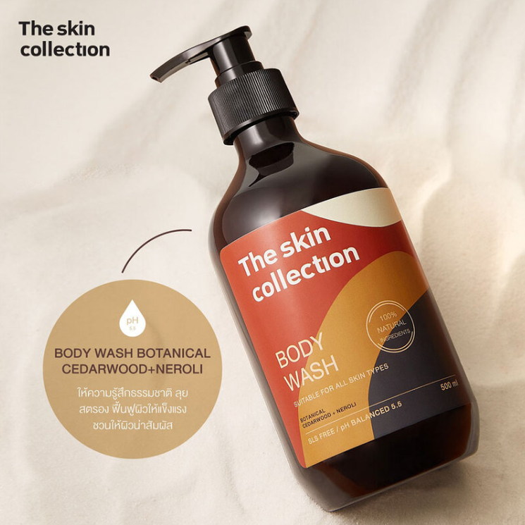 The Skin Collection - Body Wash Botanical Cedarwood+Neroli 500ml.