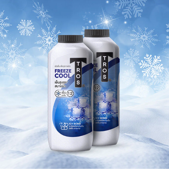 TROS - Freeze Cool & Protection Cooling Powder 280ml. (Pack of 2)