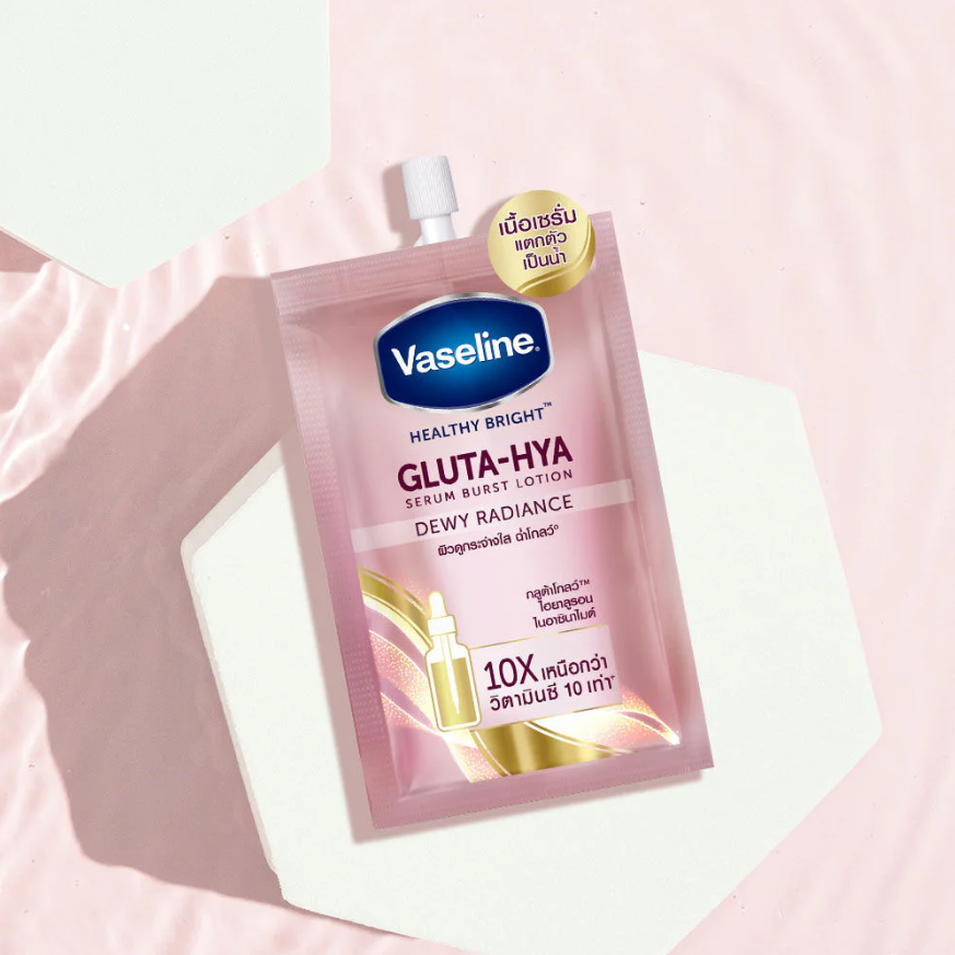 Vaseline - Healthy Bright Gluta-Hya Serum Burst Lotion Dewy Radiance 30ml. (Pack of 3)