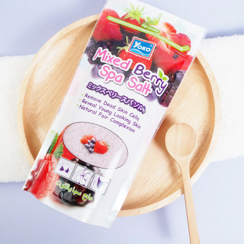 Yoko - Mixed Berry Spa Salt 300g.