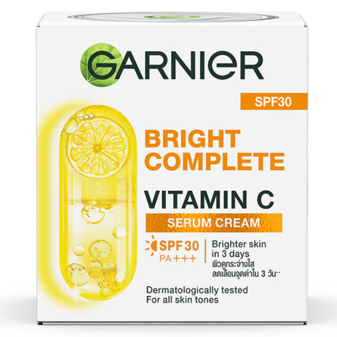 Garnier - Bright Complete Vitamin C Serum Cream SPF30 PA+++ 50ml.