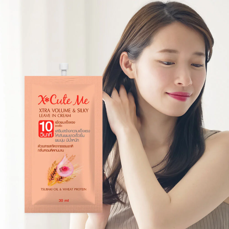 Xcuteme - Xtra Volume & Silky Leave In Hair Cream 30ml. (Pack of 6)