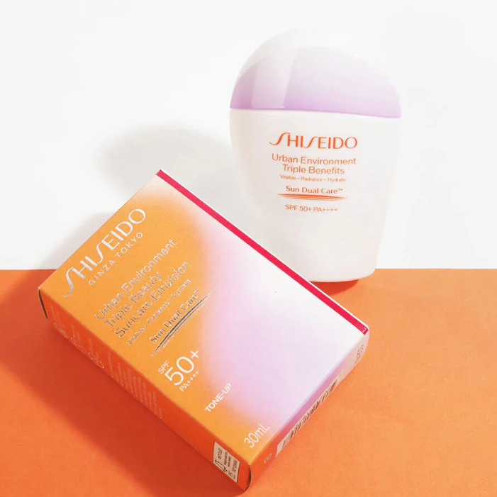 Shiseido - Urban Environment Triple Beauty Suncare Emulsion SPF 50+ PA++++ 30ml.