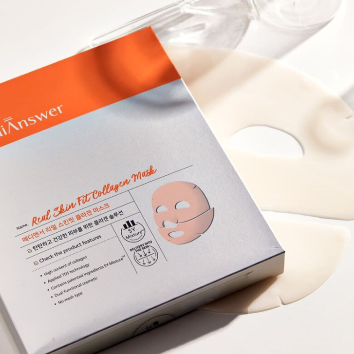 MediAnswer - Real Skin Fit Collagen Mask (35g. x 4 Sheets)