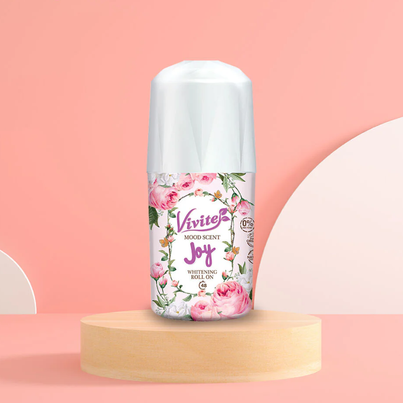 Vivite - Roll On Mood Sense Whitening (Pink) 25ml. (Pack of 2)