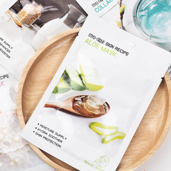 MYU-NIQUE - Skin Recipe Aloe Mask 25g. (Pack of 3)