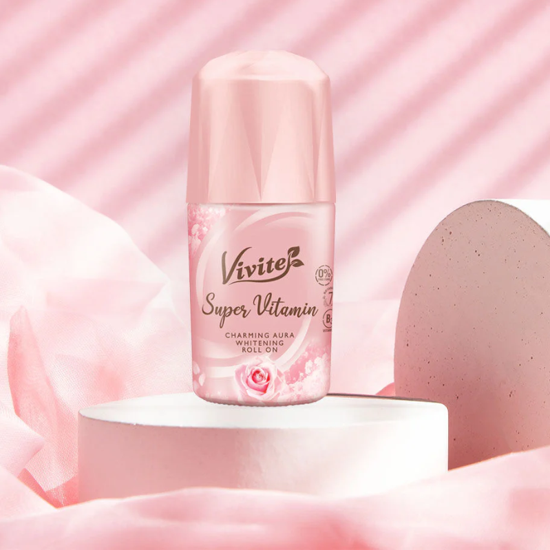 Vivite - Super Vitamin Charming Aura Whitening Roll On 20ml. (Pack of 2)