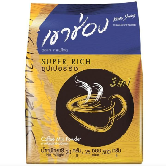 Khao Shong - Super Rich 3in1 Coffee Mix Powder 375g.