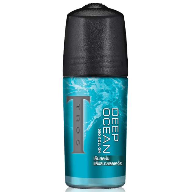TROS - Deo Roll On Deep Ocean 45ml. (Pack of 3)