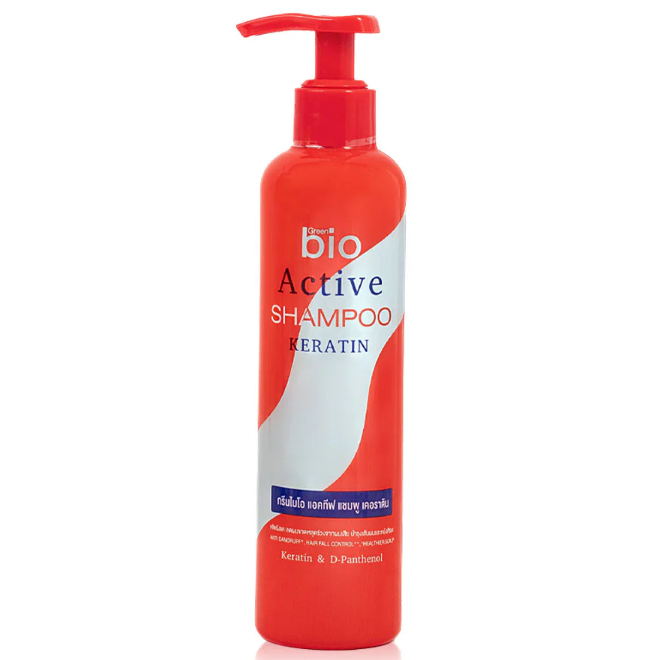 Green Bio - Active Shampoo Keratin 250ml.