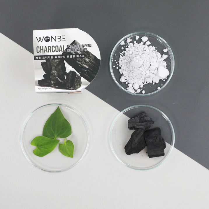 WONBE - Charcoal Premium Purifying Modeling Mask 24g. (Pack of 3)