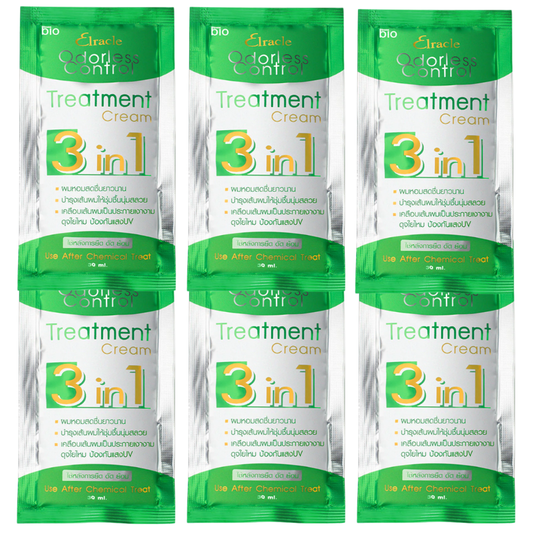 Green Bio - Elracle Odorless Control 3 in 1 Treatment Cream 30ml. (Pack of 6)