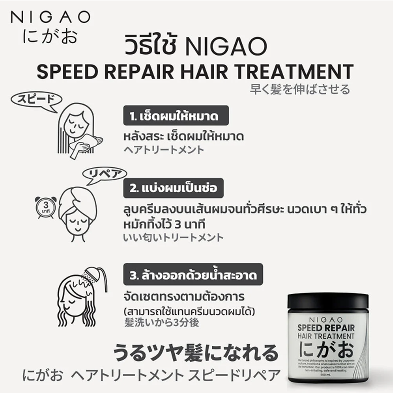 Nigao - Speed Repair Hair Treatment 500ml.