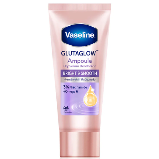 Vaseline - GlutaGlow Ampoule Dry Serum Deodorant, Bright and Smooth 45ml.