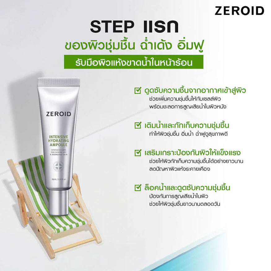 ZEROID - Intensive Hydrating Ampoule 30ml.