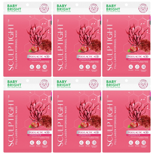 Baby Bright - Sculptight Fill-lagen Hydrogel Mask 20g. (Pack of 6)