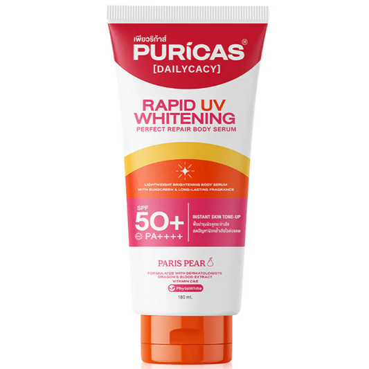 Puricas - Rapid UV Whitening & Perfect Repair Body Serum 180ml.