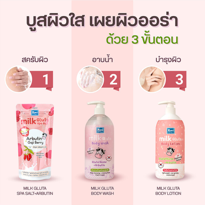 Yoko - Milk Gluta Body Lotion 400ml.