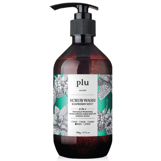 Plu - Scrub Wash Raspberry Mint 500g.