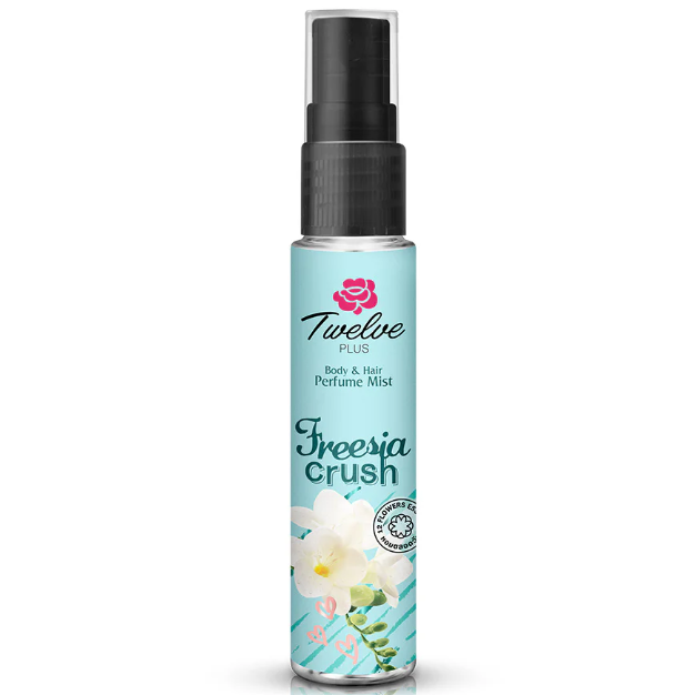 Twelve - Plus Body & Hair Perfume Mist, Freesia Crush 25ml.