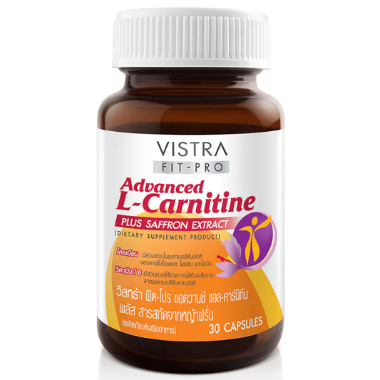 Vistra - Fit-Pro Advanced L-Carnitine Plus Saffron Extract 30 Capsules