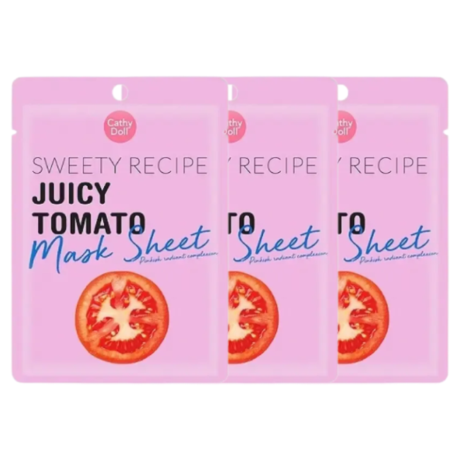 Cathy Doll - Sweety Recipe Mask Juicy Tomato 25g. (Pack of 3)