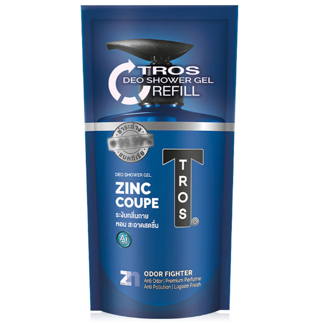 TROS - Coupe Deo Shower Cream Zinc & Lagoon Water Blue 400ml.