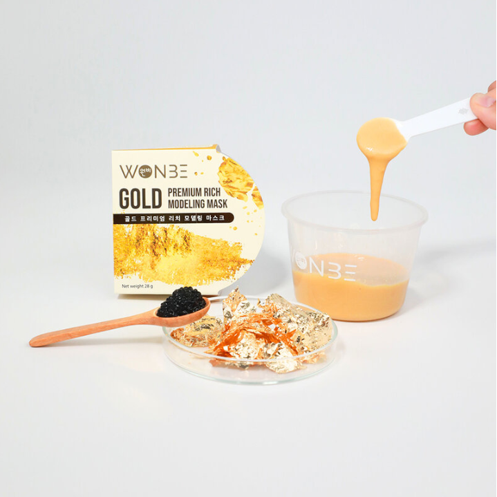 WONBE - Gold Premium Rich Modeling Mask 28g. (Pack of 3)