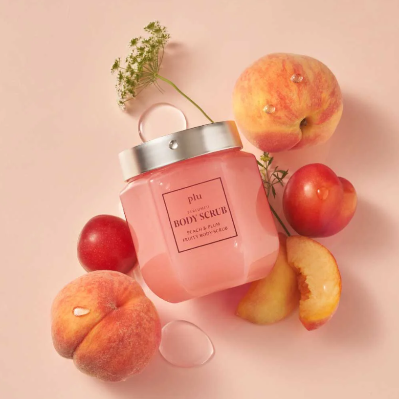 Plu - Perfumed Fruity Body Scrub Peach & Plum 500g.