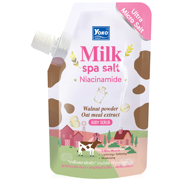 Yoko - Gold Milk Spa Salt Niacinamide 350g.