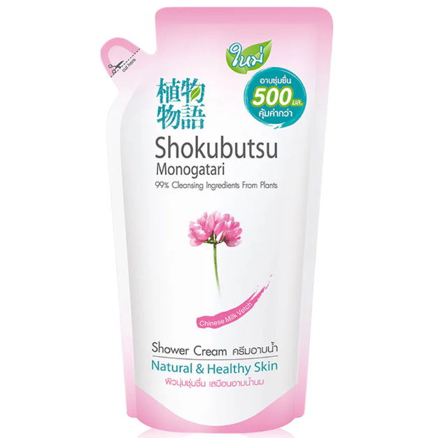 Shokubutsu - Monogatari Bath Chiness Milk Vetch Refill 500ml.