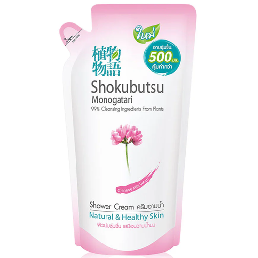 Shokubutsu - Monogatari Bath Chiness Milk Vetch Refill 500ml.