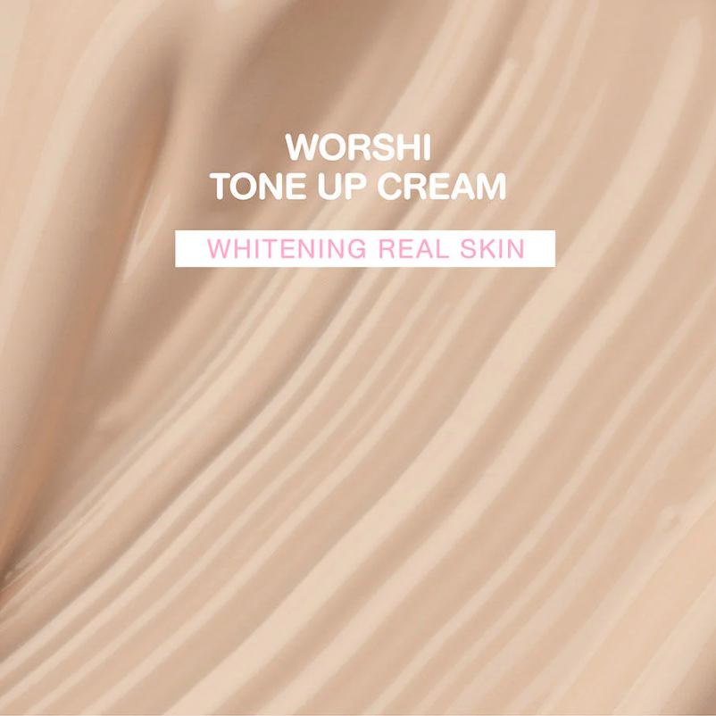 Worshi - Tone UP Cream Whitening Real Skin SPF50 PA++, #02 Waffle Honey 65g.