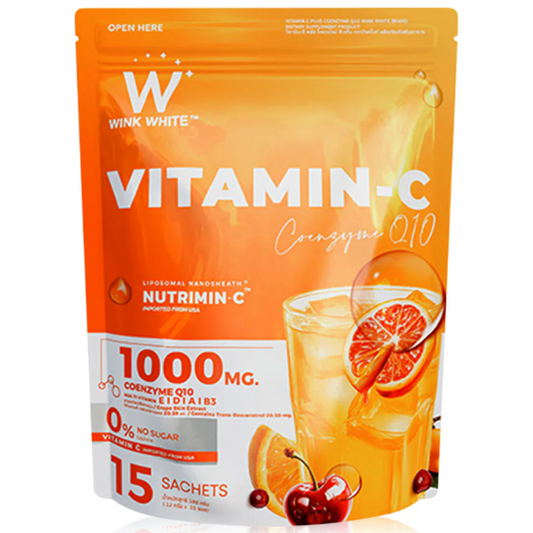 WinkWhite - Vitamin-C Coenzyme Q10 12g. (15 Sachets)