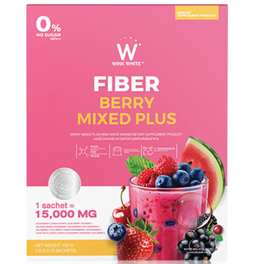 WinkWhite - Fiber Berry Mixed Plus 15g. (10 Sachets)