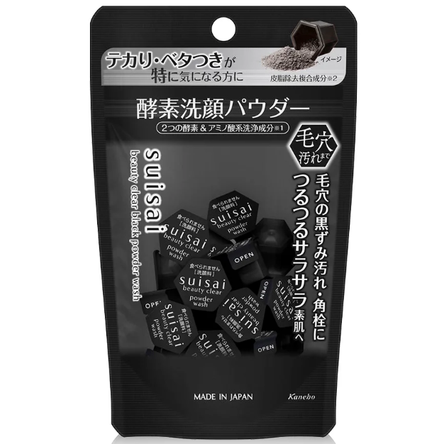 Suisai - Beauty Clear Black Powder Wash 0.4g. (15 Capsules)
