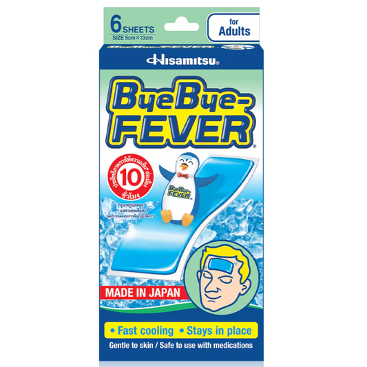 Hisamitsu - ByeBye Fever Fast Cooling for Adult 6pcs.