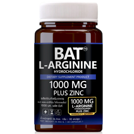 BAT - L-Arginine Hydrochloride 1000mg Plus Zinc (30 Capsules)