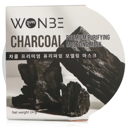 WONBE - Charcoal Premium Purifying Modeling Mask 24g. (Pack of 3)