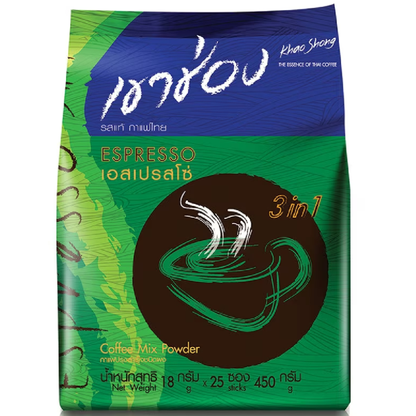 Khao Shong - Espresso 3in1 Coffee Mix Powder 350g.
