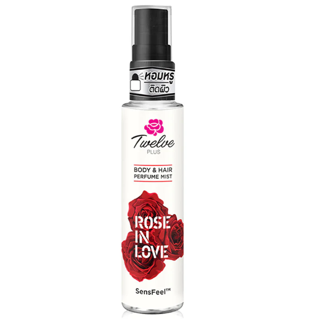 Twelve - Plus Body & Hair Perfume Mist Rose in Love 25ml.