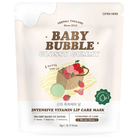 Yerpall - Baby Bubble Lip Mask, #Glossy Gummy 5g.