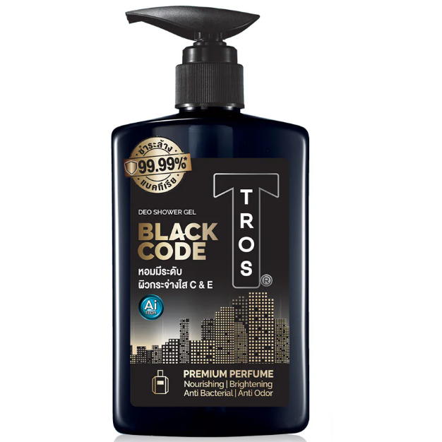 TROS - Black Code Deo Shower Gel 450ml.