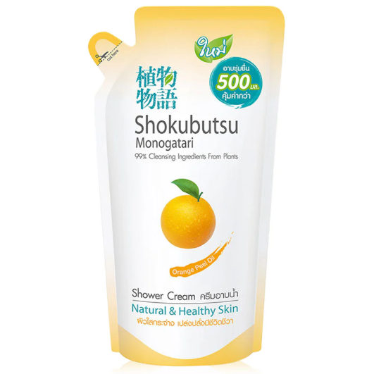 Shokubutsu - Monogatari Bath Orange Peel Oil Refill 500ml.