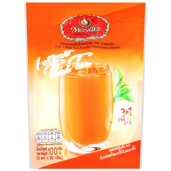 Cha Tra Mue - 3in1 Milk Tea Powder 100g. (5 x 20g. Sachets)