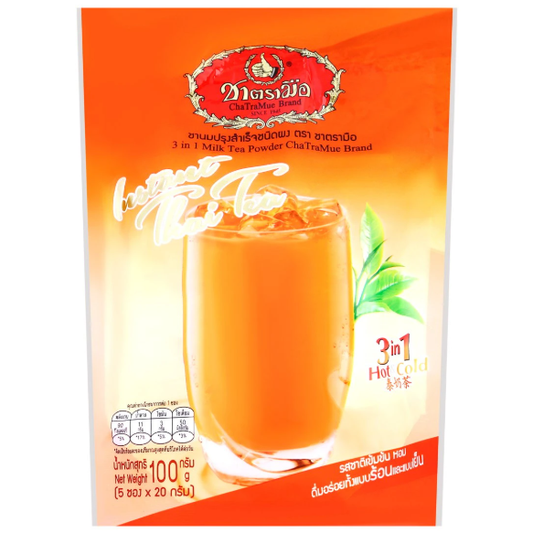Cha Tra Mue - 3in1 Milk Tea Powder 100g. (5 x 20g. Sachets)