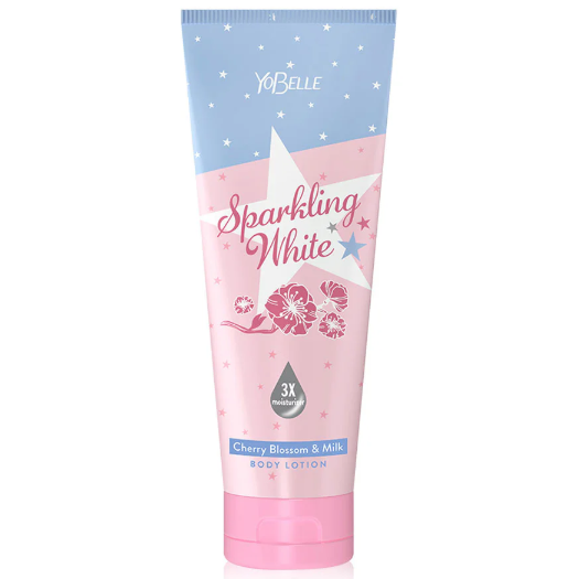 Yobelle - Sparkling White Cherry Blossom & Milk Body Lotion 200ml.