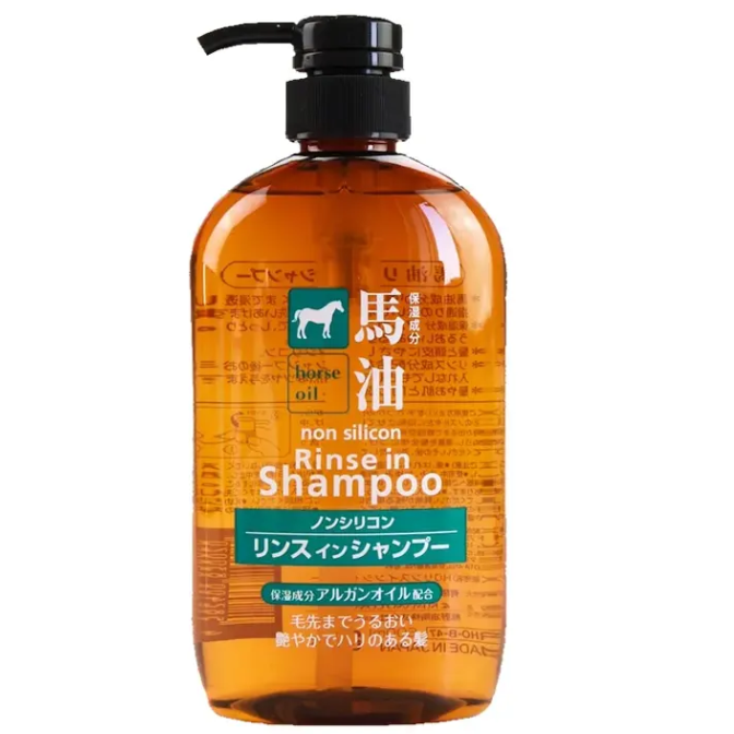 Kumano - Horse Oil Non Silicon Rinse In Shampoo 600ml.