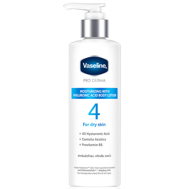 Vaseline - Pro Derma Moisturising with Hyaluronic Acid Body Lotion No.4 250ml.