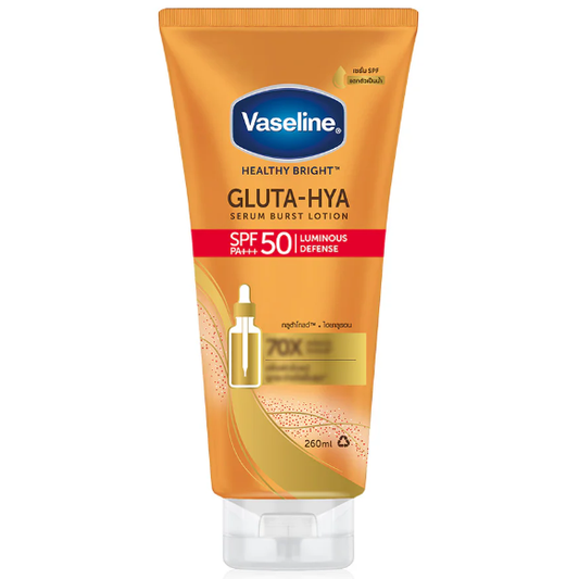 Vaseline - Healthy Bright Gluta-Hya Serum Burst Sunscreen SPF50 PA+++ 260ml.